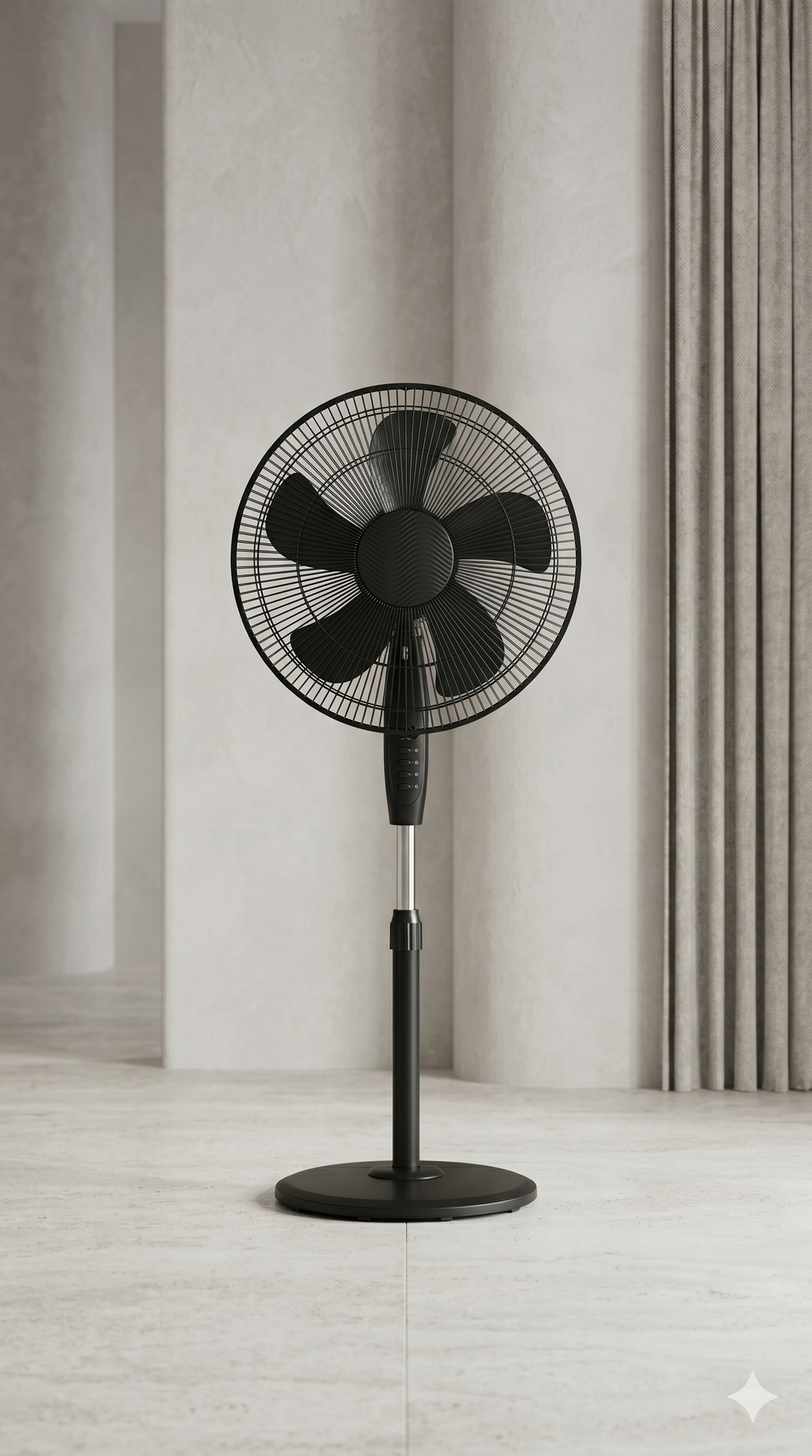 16-Inch Premium Adjustable Pedestal Fan | 5-Blade Ultra-Quiet Cooling