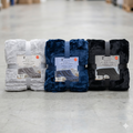 Ultra-Soft Plush Bubble Mink Throw Blanket | 150x200cm | Grey, Navy, or Black