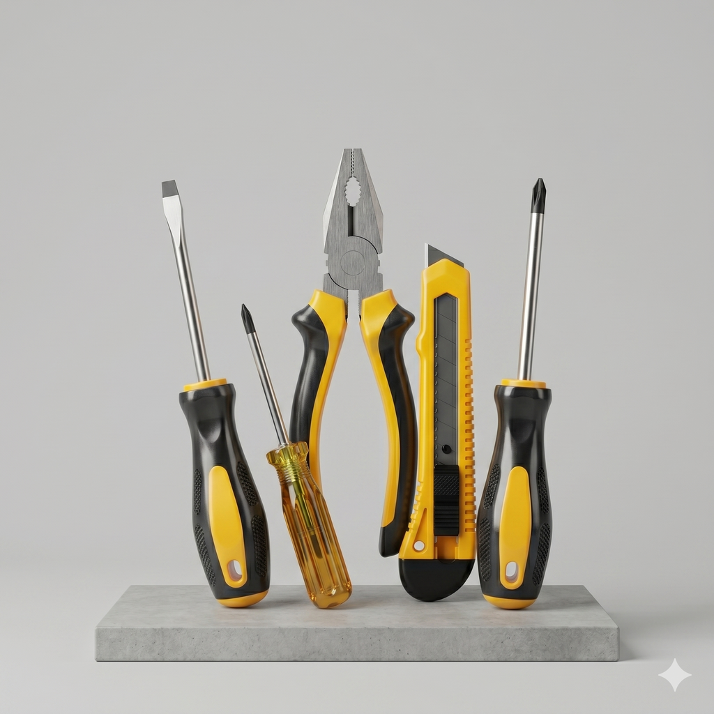 5-Piece Essential Household Hand Tool Set