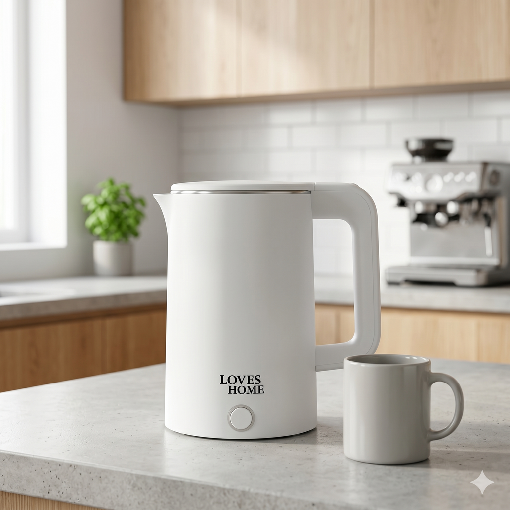 2.3L Electric Kettle | 1800W Fast Boil | Minimalist White Design