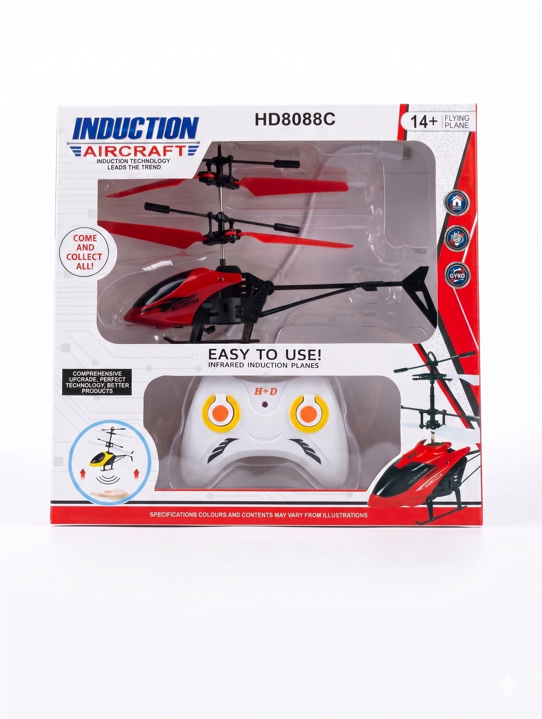 Induction Helicopter Hand Sensor Flying Toy USB Rechargeable